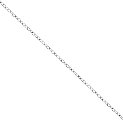10K White Gold 1/10 Cttw Miracle Set Round-Cut Diamond 18" Pendant Necklace - Choice of Shape