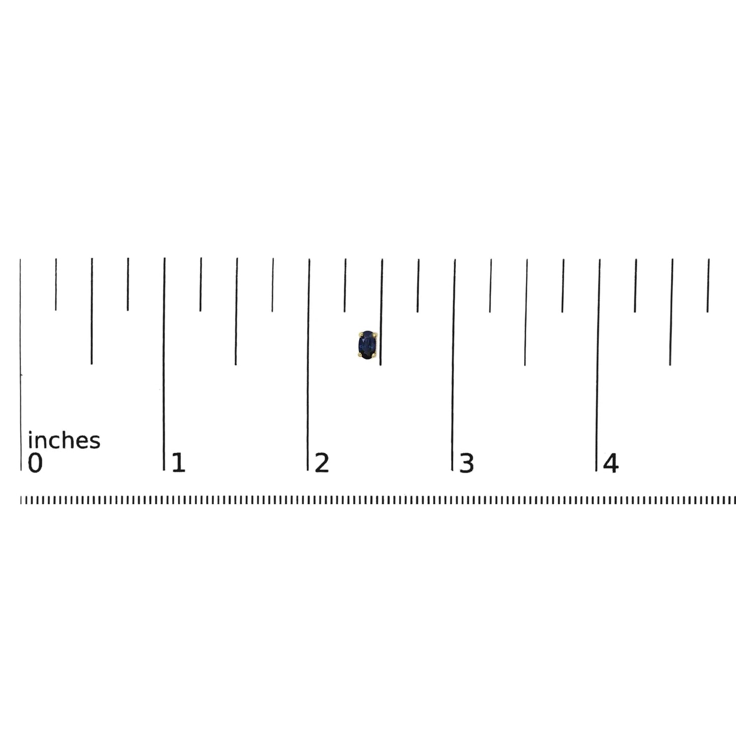 14K Gold Oval Cut Gemstone Birthstone 5x3 mm Stud Earrings