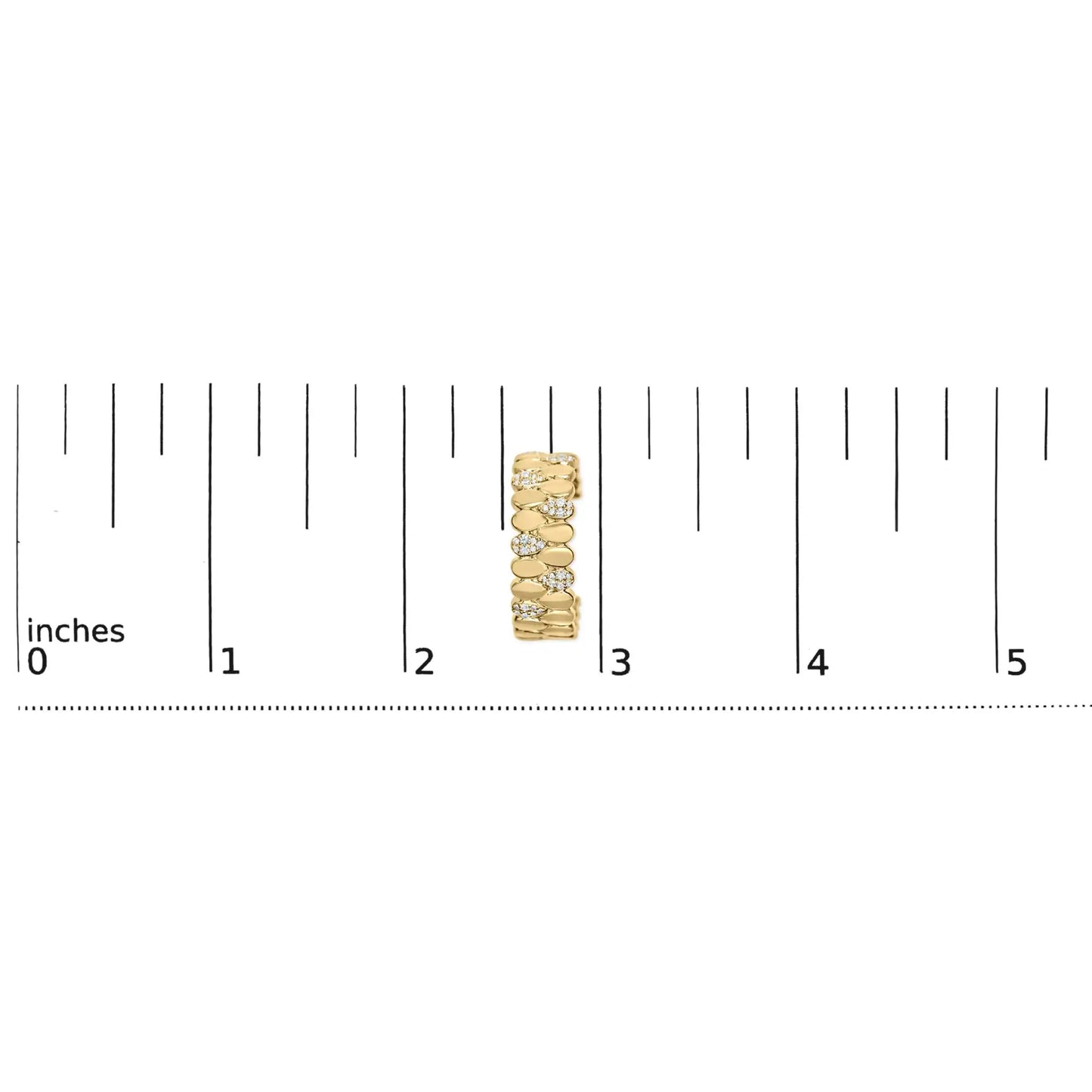 14K Yellow Gold Plated .925 Sterling Silver 3/8 Cttw Diamond Pave Pear Link J Hoop Earrings (H-I Color, I1-I2 Clarity)