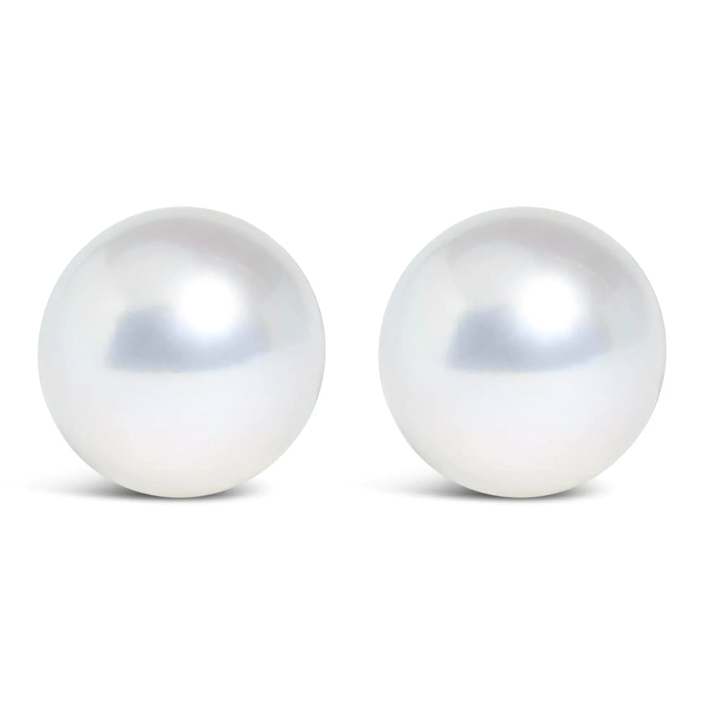 14K Gold Cultured Freshwater Pearl Solitaire Stud Earrings